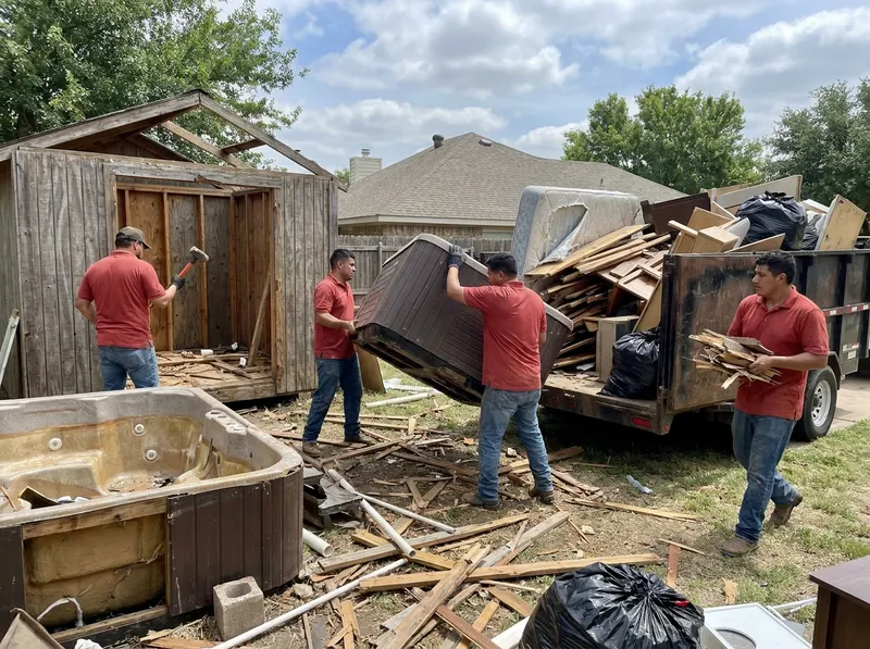 Hot Tub & Shed Demolition Removal in Dallas, TX